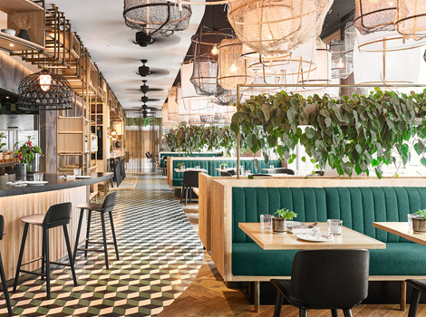 как озеленить ресторан