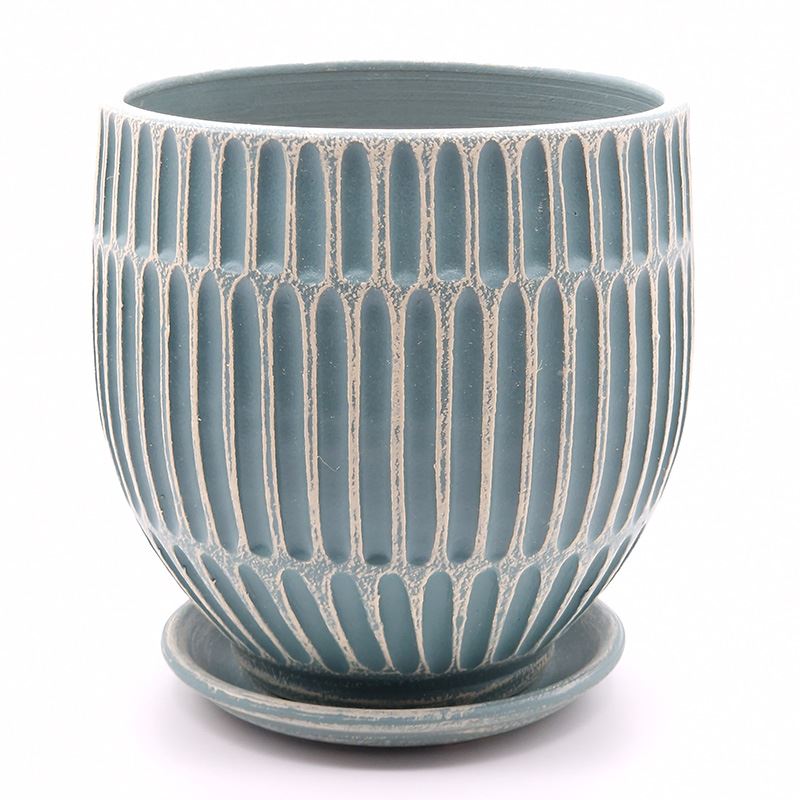 Горшок керамика Италия бирюзовый