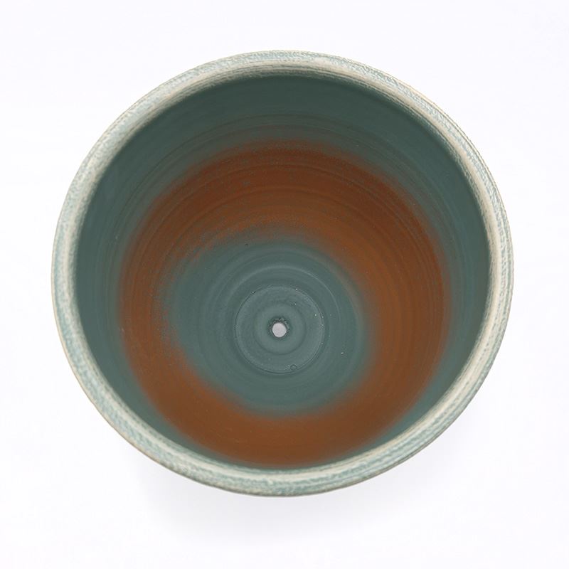 Горшок керамика Италия бирюзовый