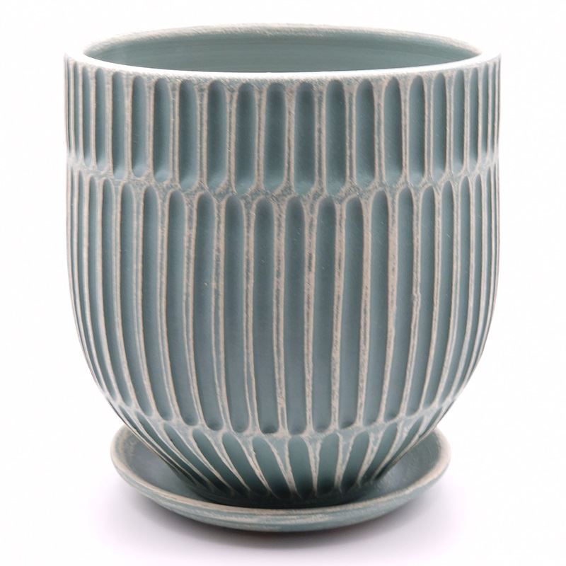 Горшок керамика Италия бирюзовый