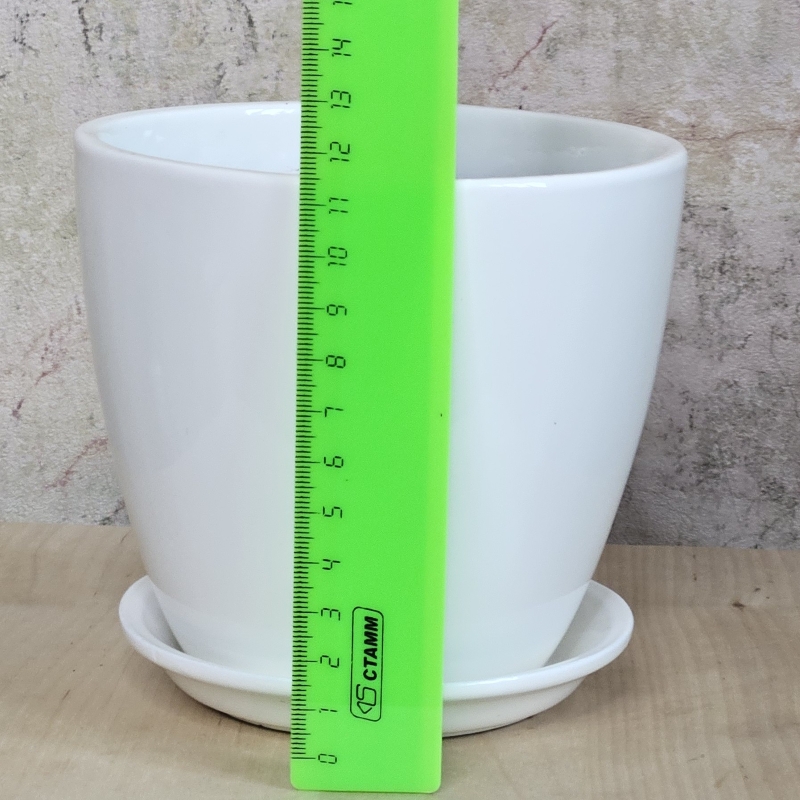 Горшок глянцевый керамика Классик