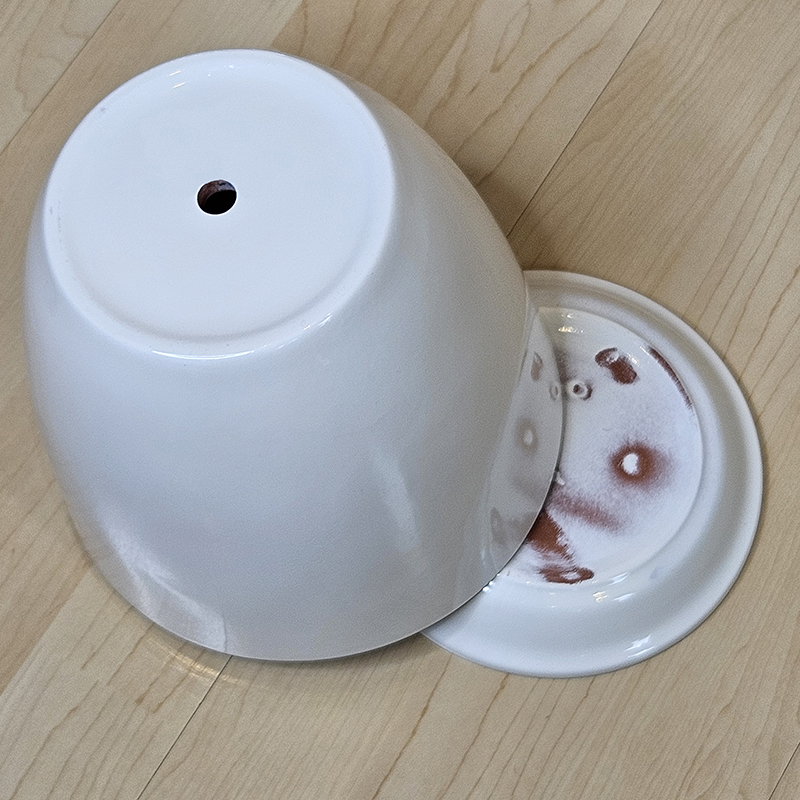 Горшок глянцевый керамика Классик