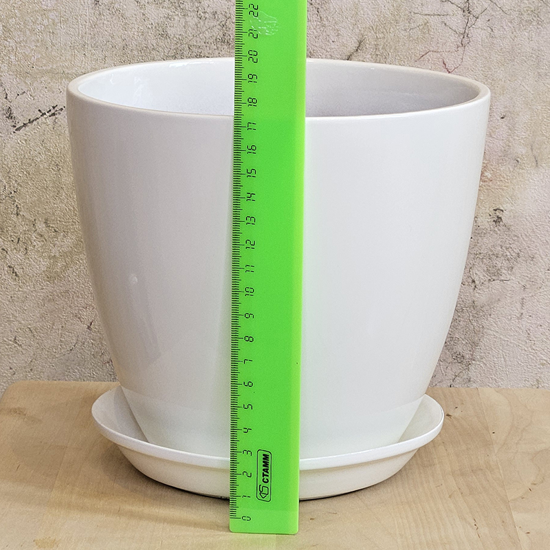 Горшок глянцевый керамика Классик