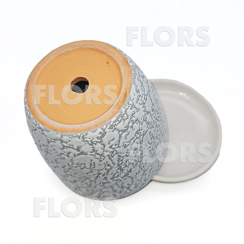 Комплект из 2-х горшков керамика Классик Маг белый