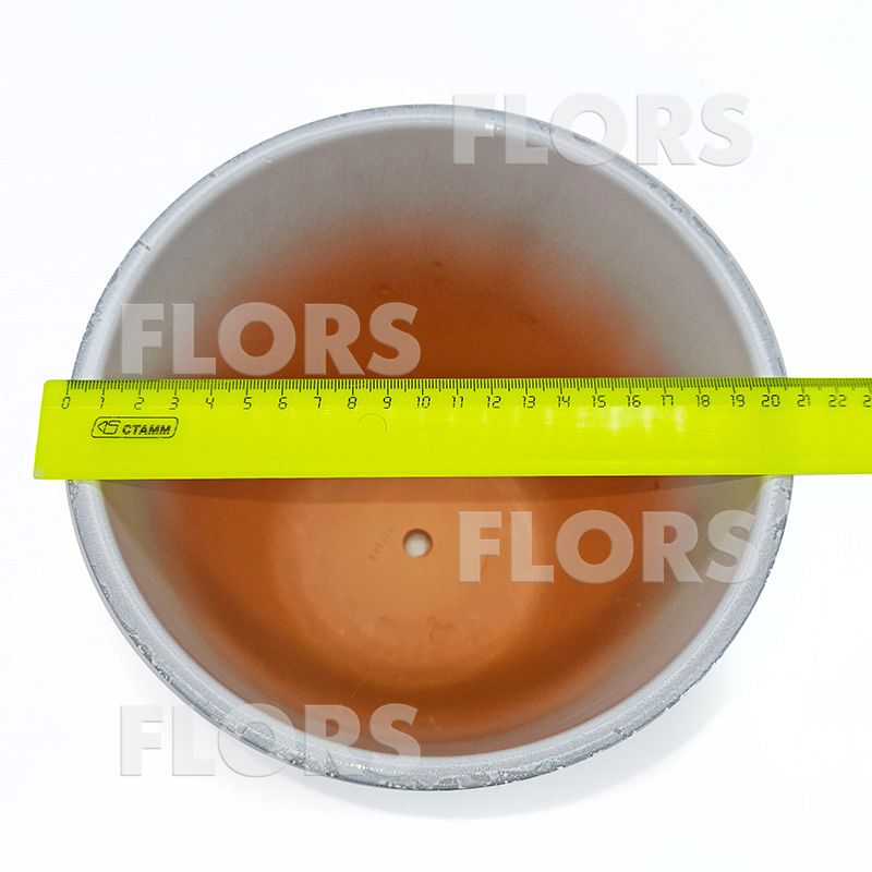 Горшок керамика Классик Маг белый