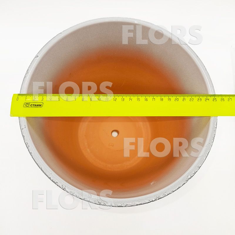 Горшок керамика Классик Маг белый