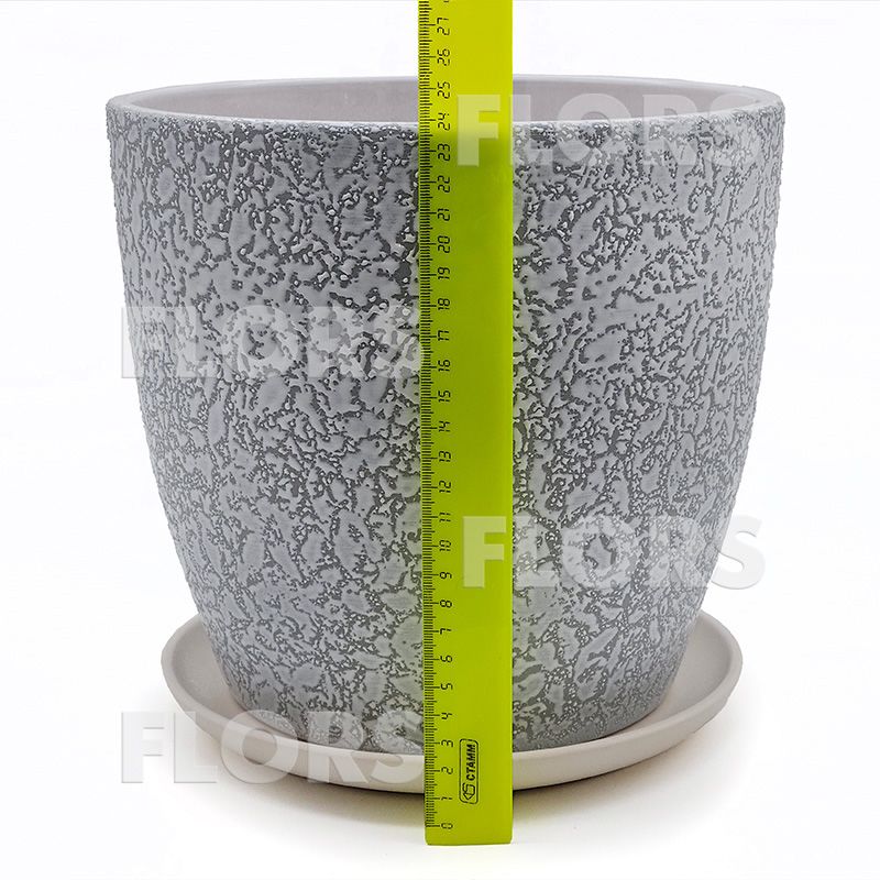 Горшок керамика Классик Маг белый