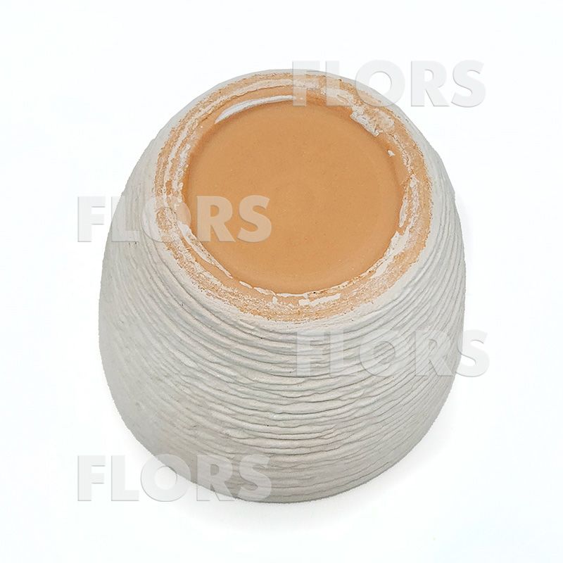 Комплект из 2-х кашпо керамика Крокус белый