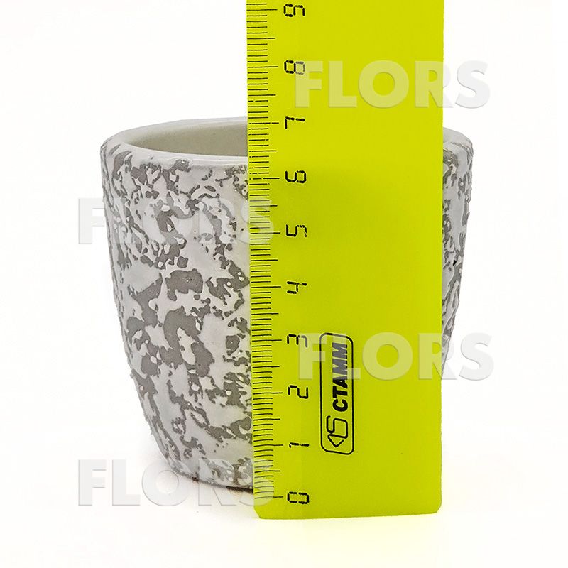 Комплект из 2-х кашпо керамика Крокус Маг белый