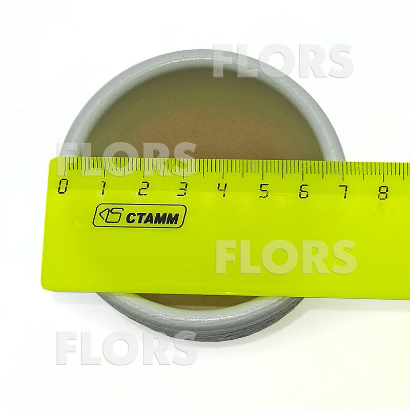 Комплект из 2-х кашпо керамика Крокус серый