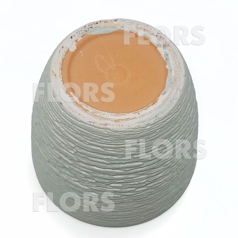 Комплект из 2-х кашпо керамика Крокус серый