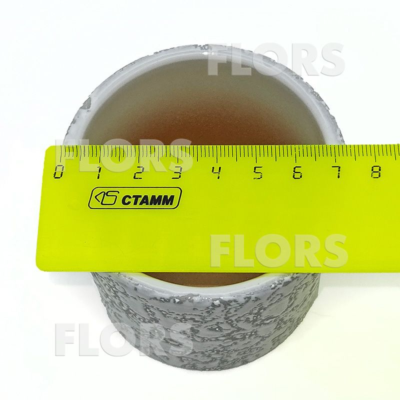 Комплект из 2-х кашпо керамика Цилиндр Маг белый