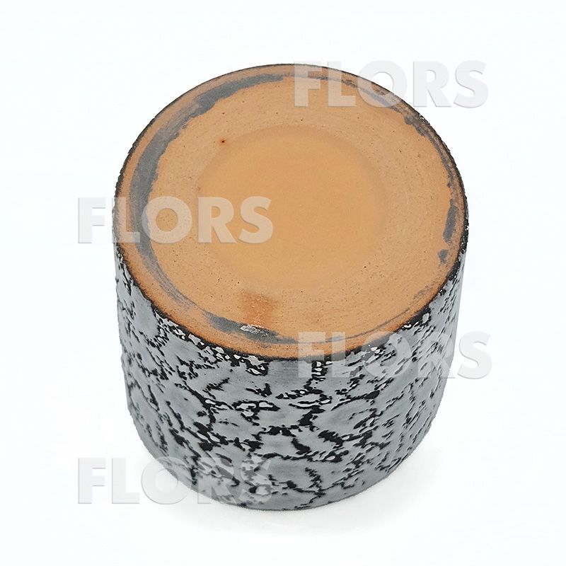 Комплект из 2-х кашпо керамика Цилиндр Маг серый