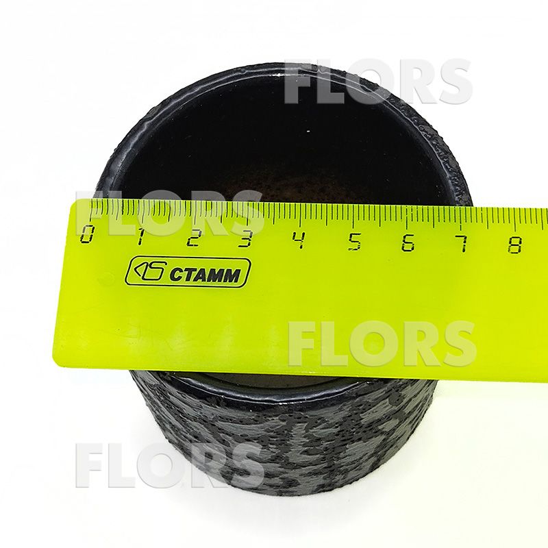 Комплект из 2-х кашпо керамика Цилиндр Маг черный