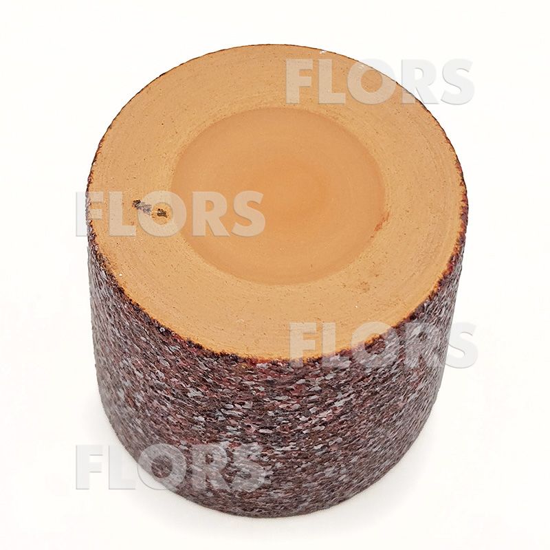 Комплект из 2-х кашпо керамика Цилиндр Сах бордо