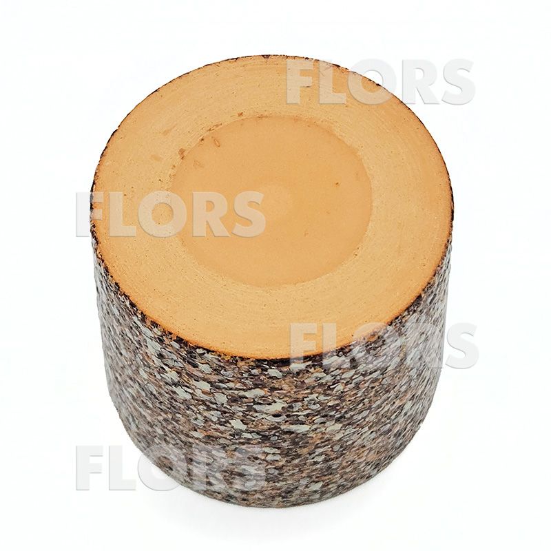 Комплект из 2-х кашпо керамика Цилиндр Сах коричневый