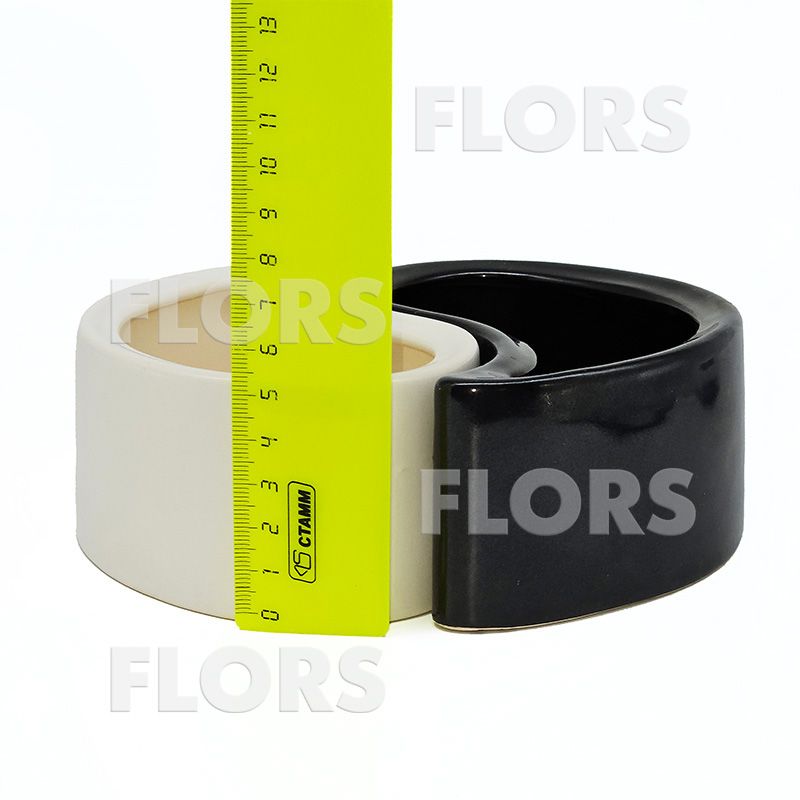 Комплект из 2-х кашпо керамика Инь-Янь