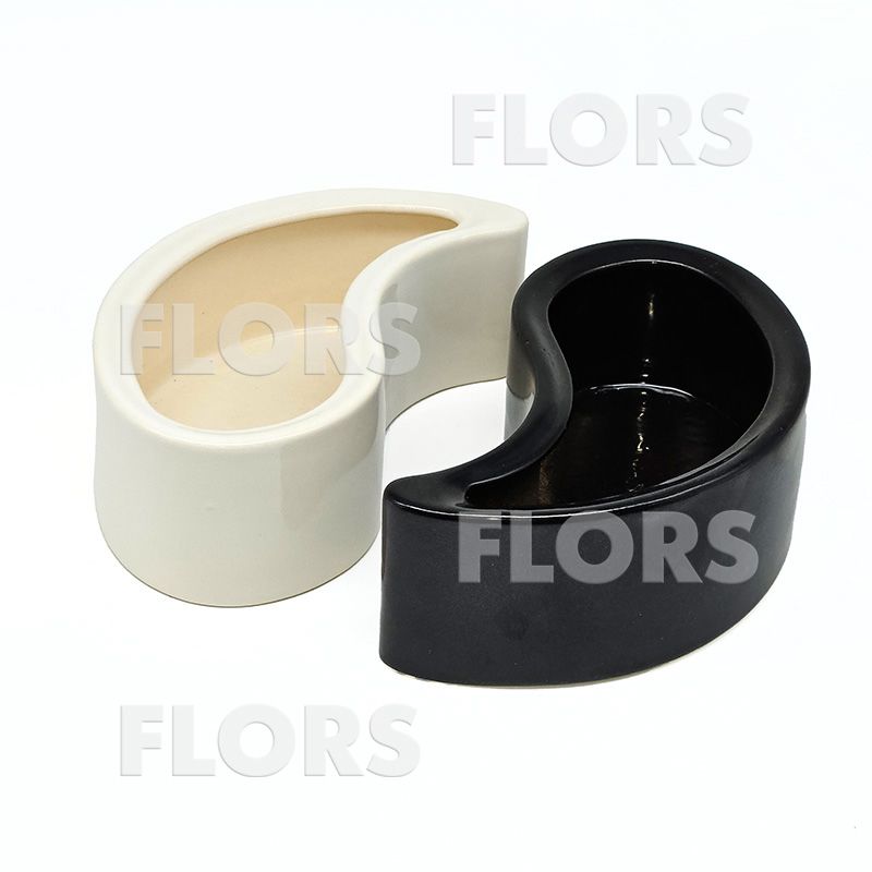 Комплект из 2-х кашпо керамика Инь-Янь