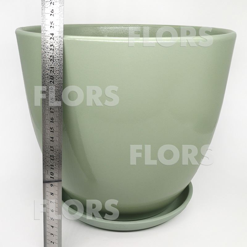 Горшок керамика Колор бирюзовый