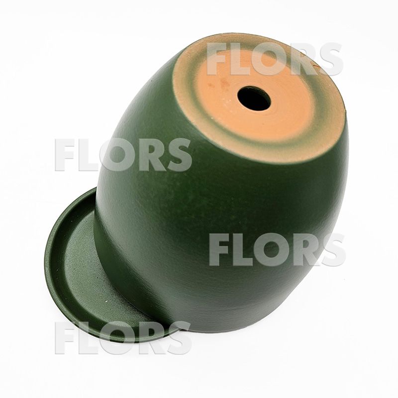 Горшок керамика Колор зеленый