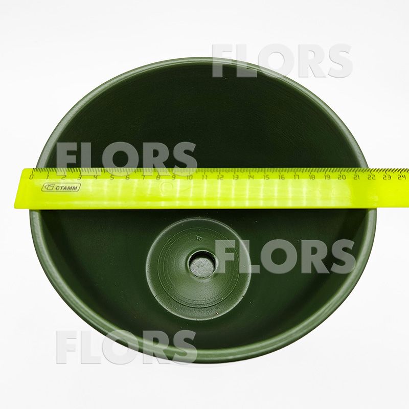 Горшок керамика Колор зеленый