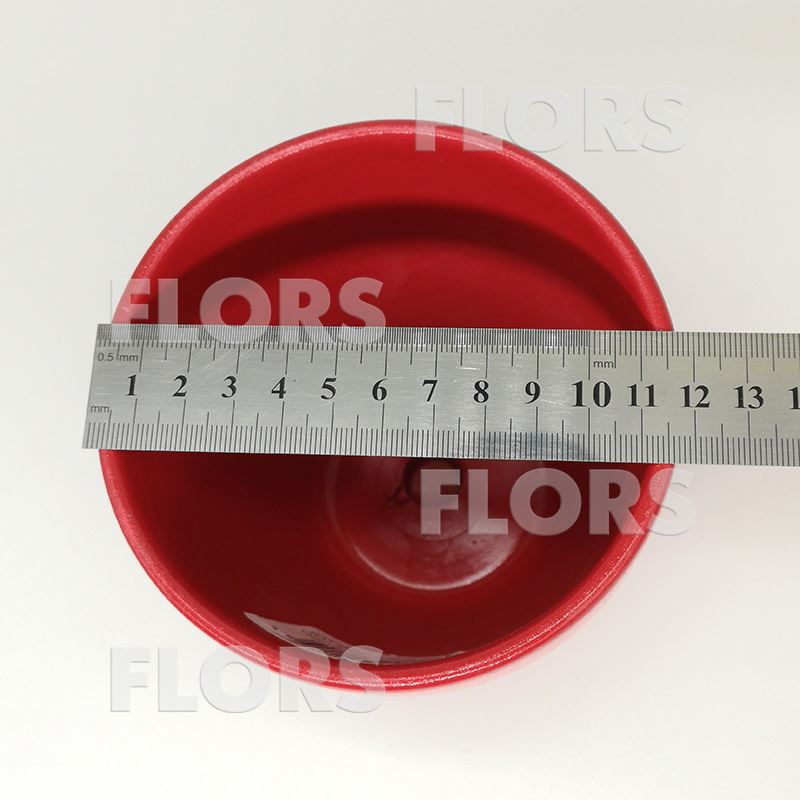 Горшок керамика Колор красный