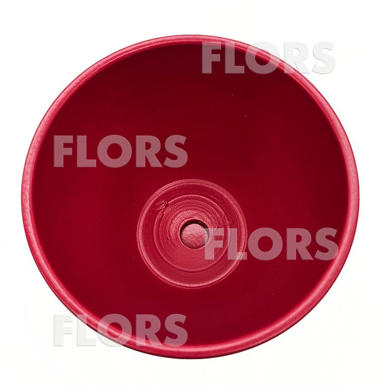 Горшок керамика Колор красный