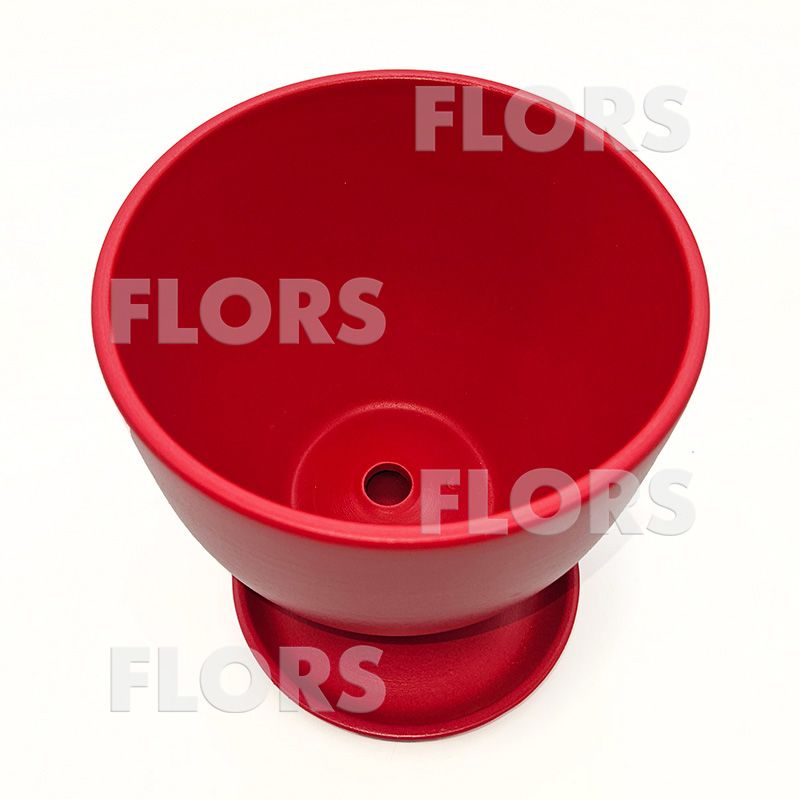 Горшок керамика Колор красный