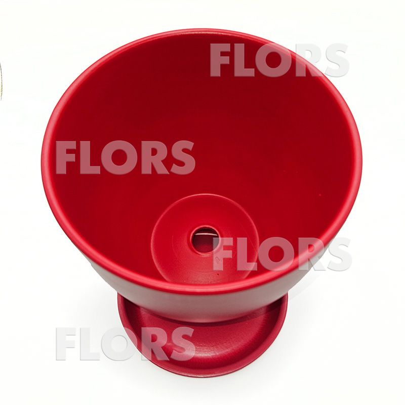 Горшок керамика Колор красный