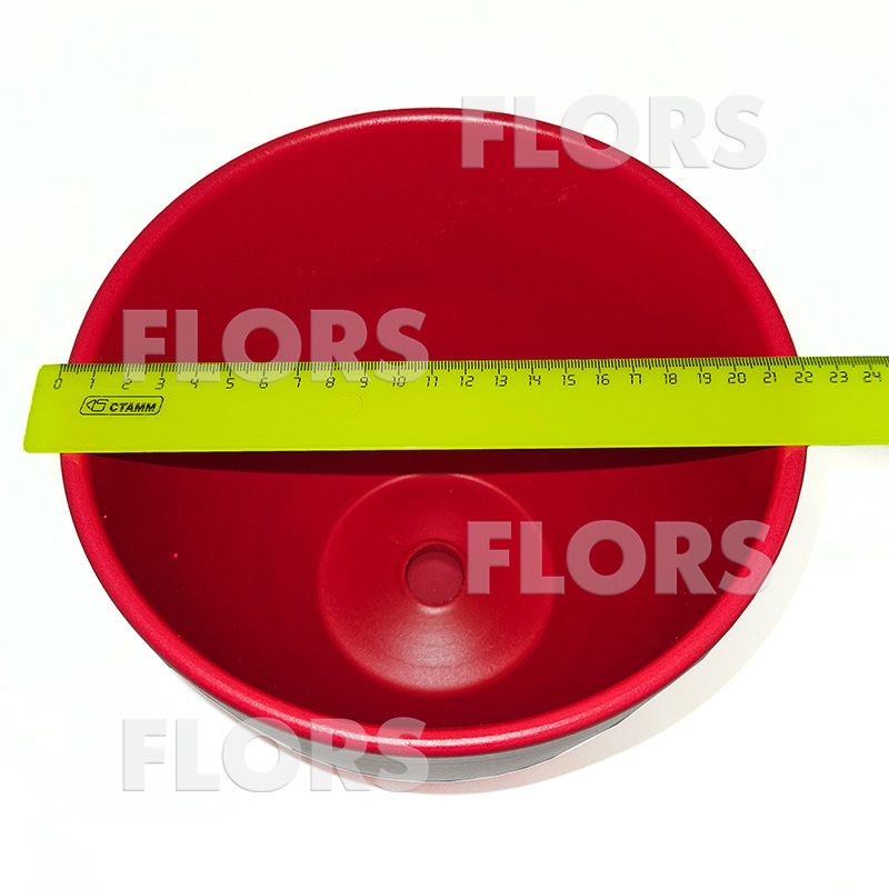 Горшок керамика Колор красный