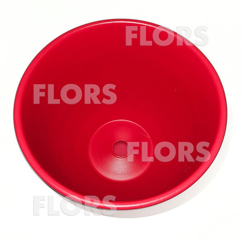 Горшок керамика Колор красный