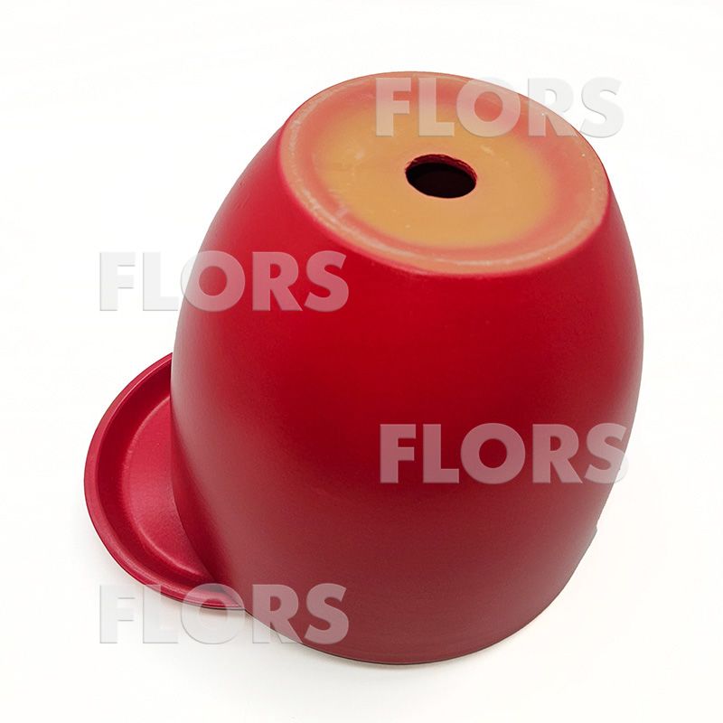 Горшок керамика Колор красный