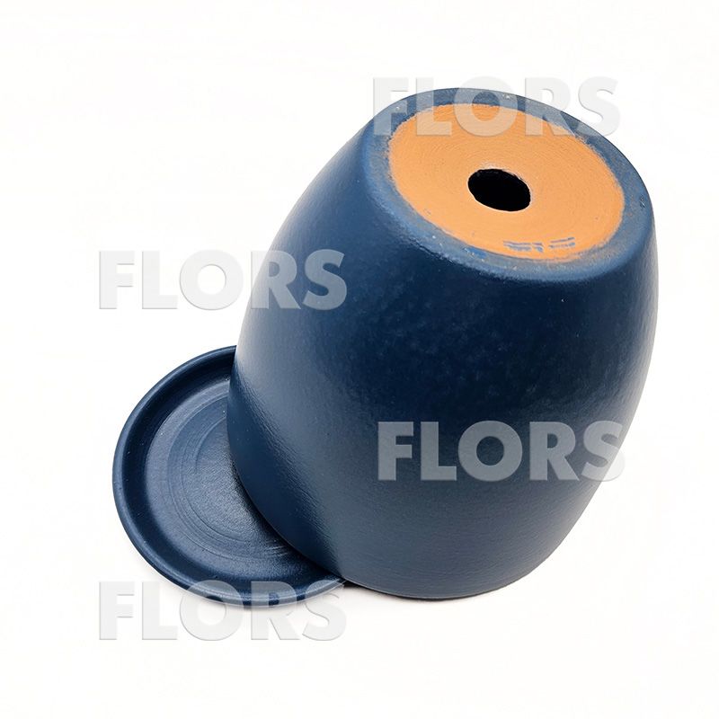 Горшок керамика Колор синий