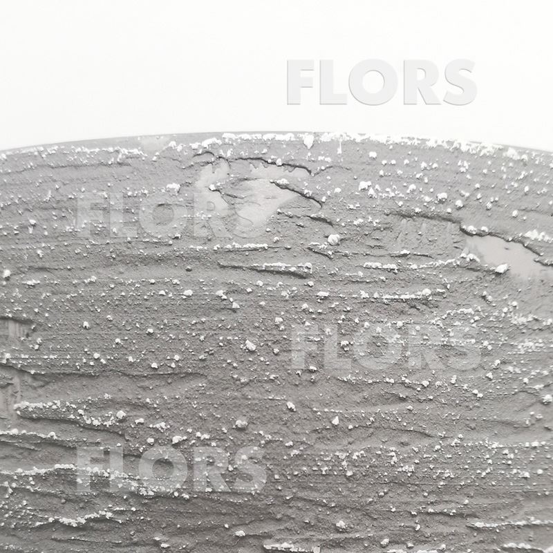 Горшок керамика Колор Л серо-белый