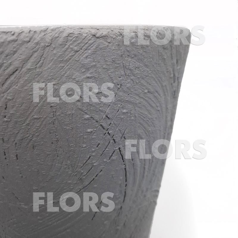 Горшок керамика Конус Дерево серый