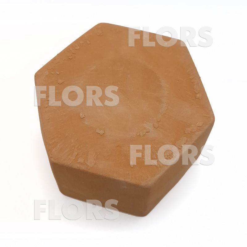 Горшок керамика Шестигранник Терракот