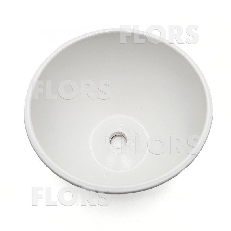 Горшок керамика Борт белый