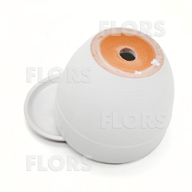 Горшок керамика Борт белый