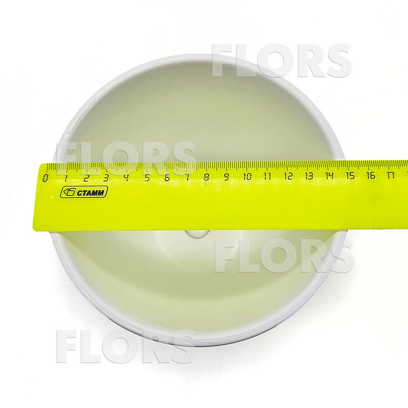 Горшок керамика Борт белый