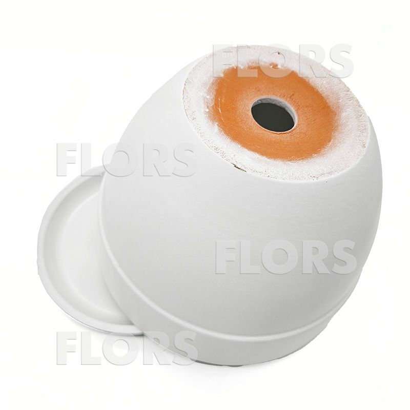 Горшок керамика Борт белый