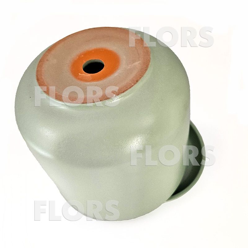 Горшок керамика Цилиндр бирюзовый