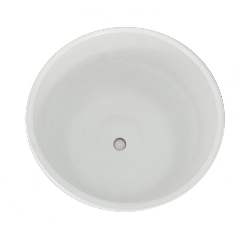 Горшок керамика Цилиндр белый