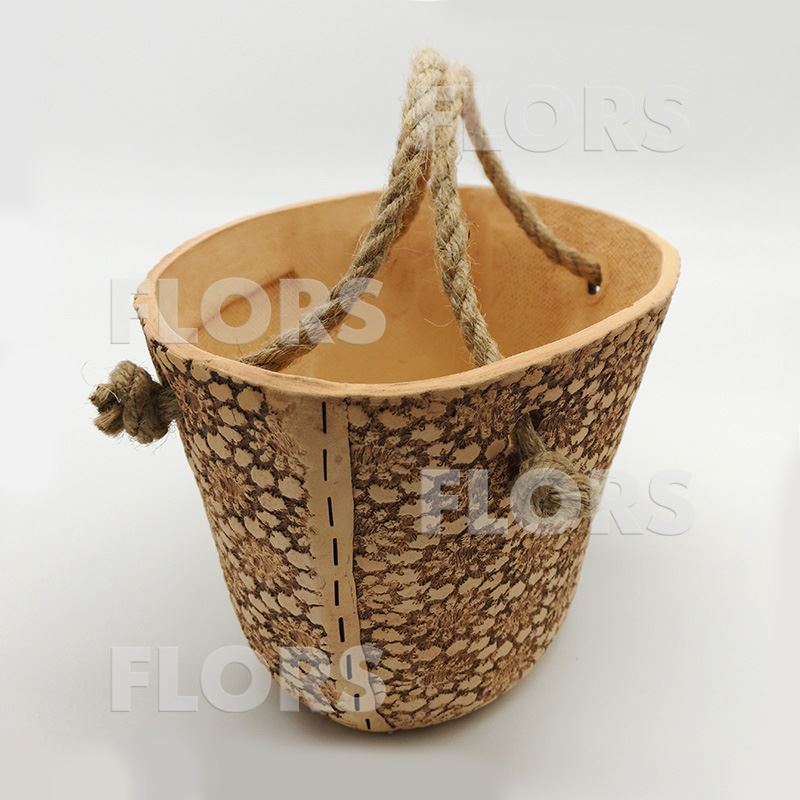 Кашпо керамика Прованс сумка фиолетовая