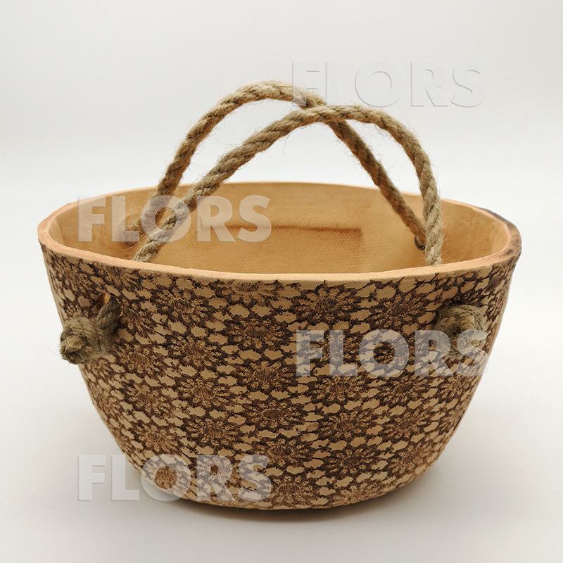 Кашпо керамика Прованс сумка фиолетовая