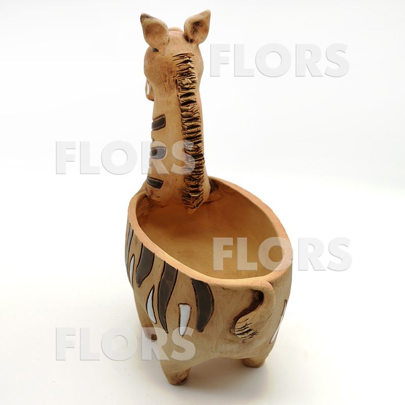 Кашпо керамика Зебра